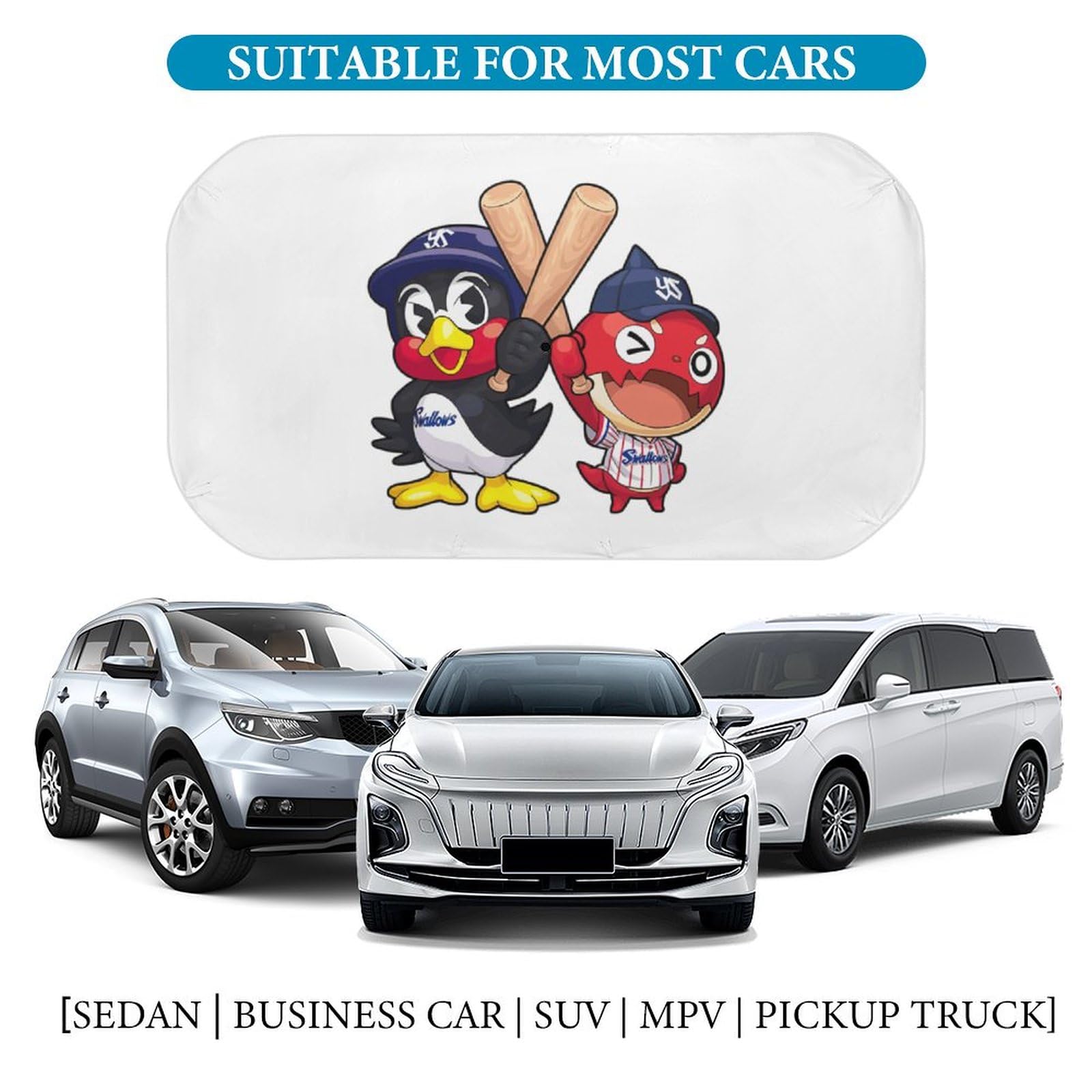 Amazon | 東京ヤクルトスワローズ つば九郎 車のサンシェード傘 車用