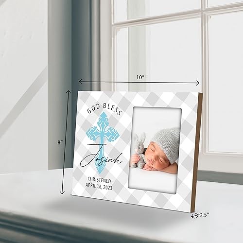 Miniatura 4 de Lifesong Milestones Marco de fotos de bautizo para bautizo, regalos de bautismo personalizados para niñas, niños, regalos de padrino, regalos de
