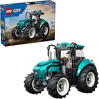 LEGO City Farm Tractor 60498 Building Toy Set with Farmer Minifigure - Pretend Play Vehicle for Kids Ages 6+
