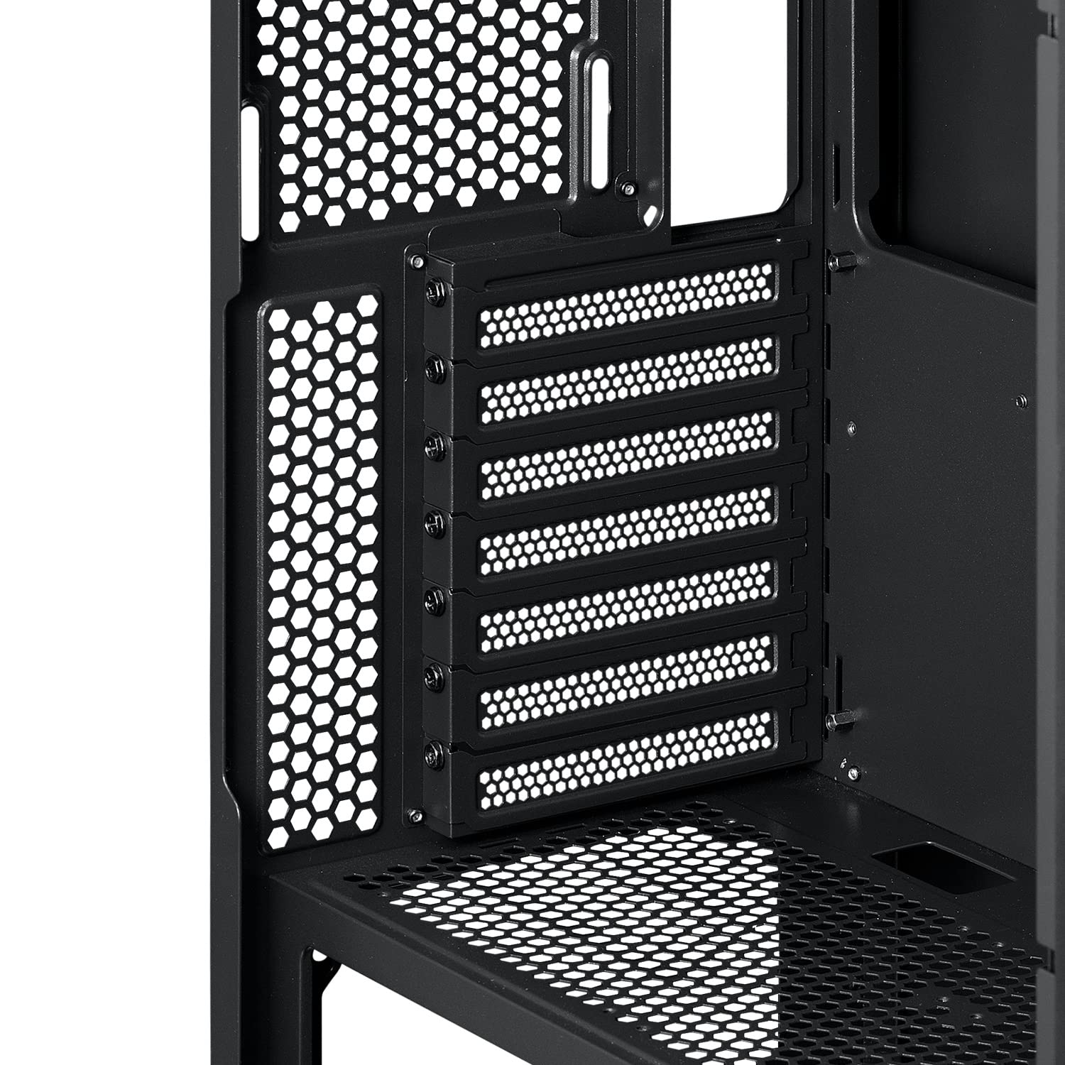 ADATA XPG STARKER AIR Mid-Tower ATX PC obudowa z przednim panelem siatkowym i efektem świetlnym ARGB czarna (STARKERAIR-BKCWW)