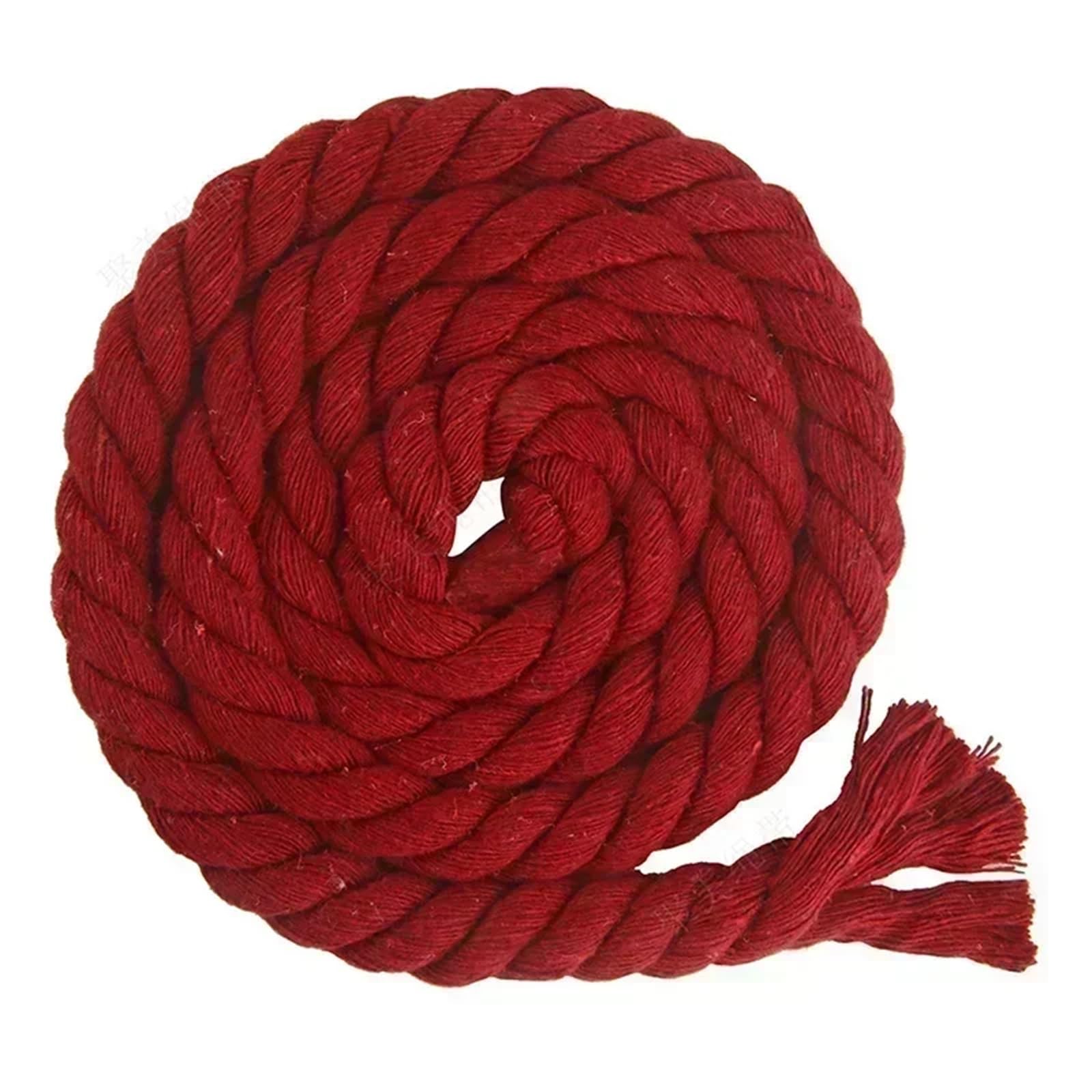 Twisted Cotton Cord 2/5/10M 8mm 3 Shares Twisted Cotton Cords Shoulder Bag Strap Waistband Cord Knapsack Gift Box Braided(Color 4,8mm-2Meters)