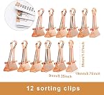 BOMEI PACK Desk Stapler Set, Tape Dispenser with 3Rolls Transparent Tape, Staple Remover with 1000 Staples and 12 Binder Clips, Acrylic Rose Gold Office Accessories Kit