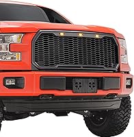 Vista 1 de PARRILLA DELANTERA DE MALLA MIEL PARA 2015-2017 F150 PICKUP NEGRO MATE