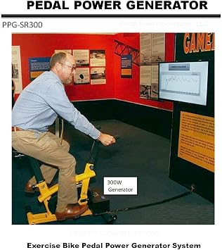 Stationary Exercise Bike Pedal Power Generator System for Child and Adult