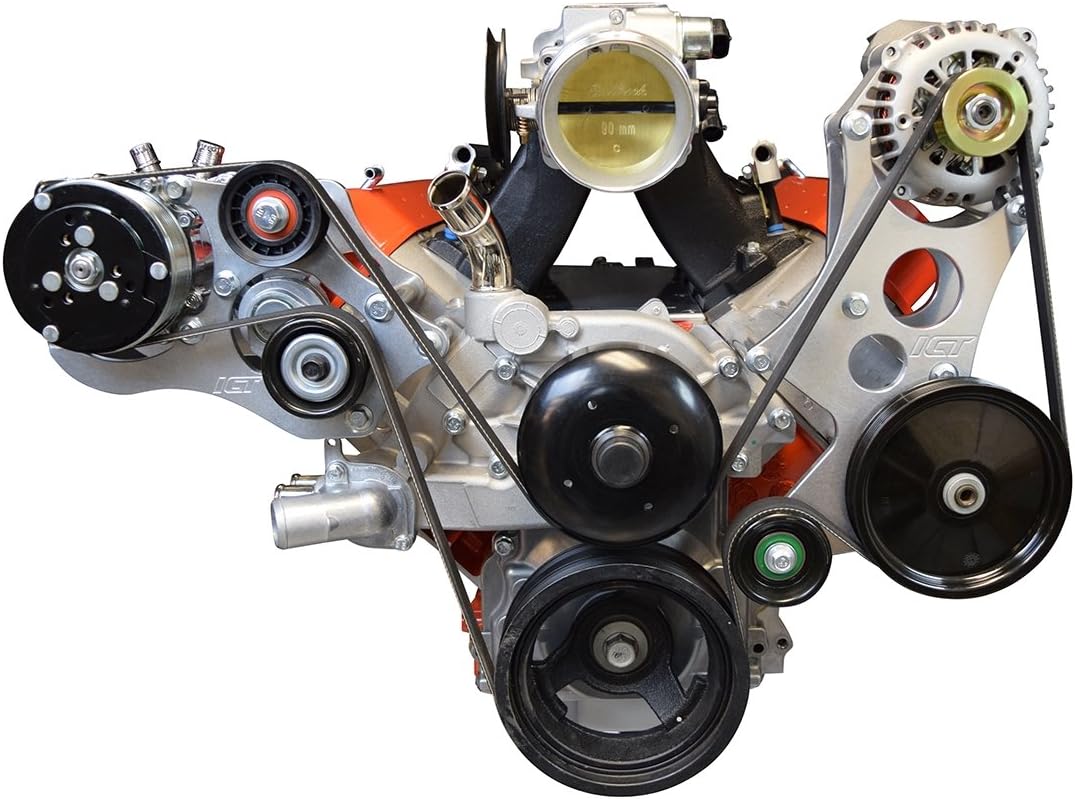 ICT Billet High Mount LS Alternator & Power Steering Pump Bracket Accessory Kit LQ4 LQ9 Truck LSX 551362-3