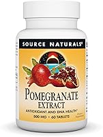 Vista 6 de Source Naturals Extracto de granada, antioxidante y salud del ADN*, 500 mg Extracto de fruta de granada apto para vegetarianos que produce 400 mg