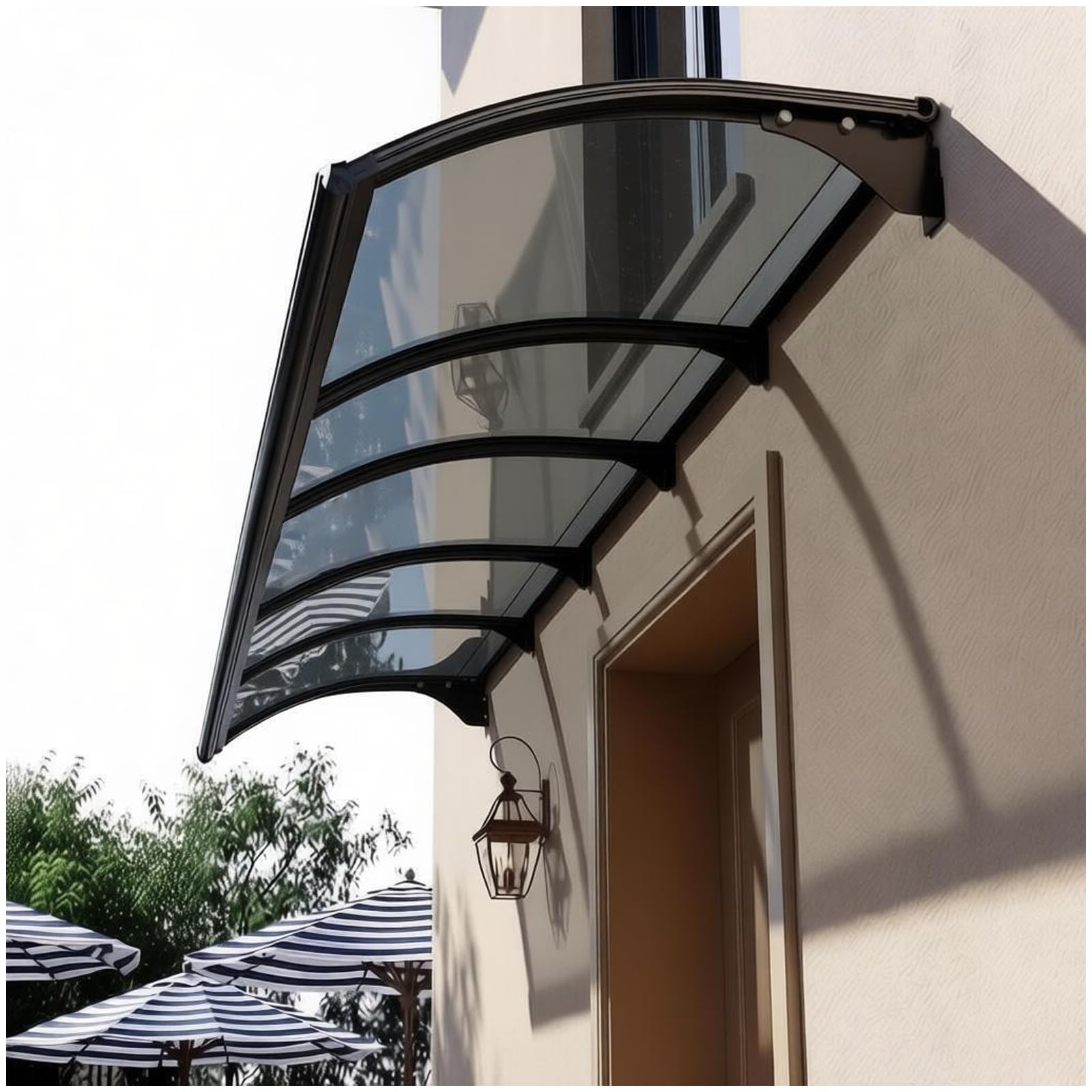 Marquesinas para puertas con protección UV y aislamiento de lluvia 120x140cm