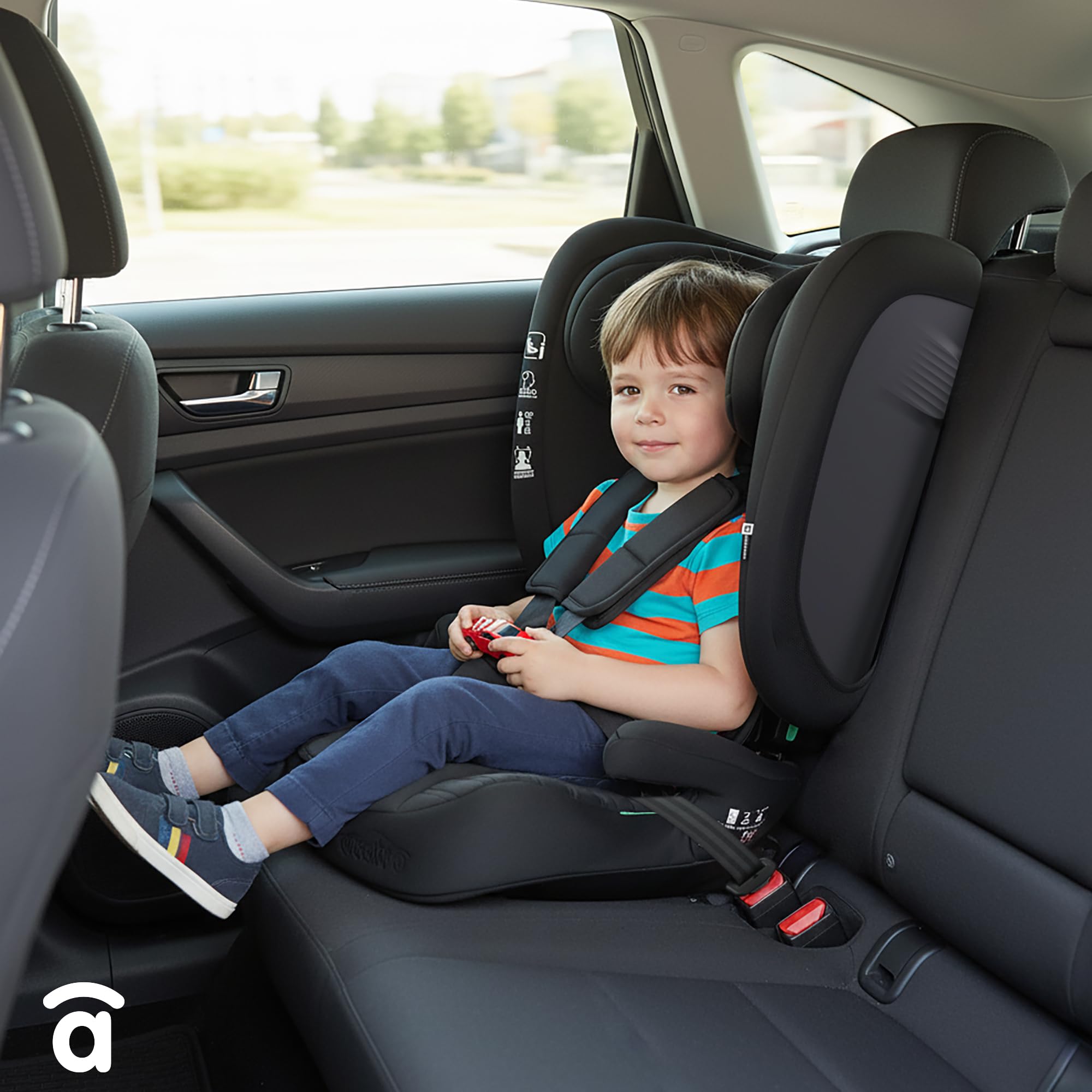 Silla de coche i-Size evolutiva 76-150 cm | Homologada ECE R129, arnés 5 puntos, respaldo reclinable y autoajustable, protección lateral | Neocare Gris Asalvo