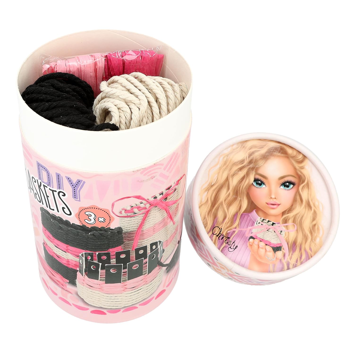 ハンドメイド☆バスケット ちどり産業 バスケット 布付きメイズバスケット ハーフ 約幅36