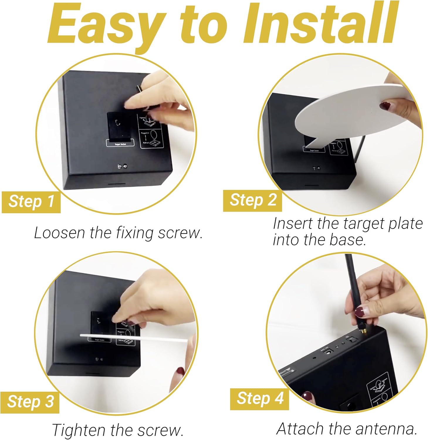 Airsoft Steel Target Timer for Shooting, Shot Timer for Competition, Steel Target for Paintballs, Paintballs, BB Guns, Airsoft Accessories