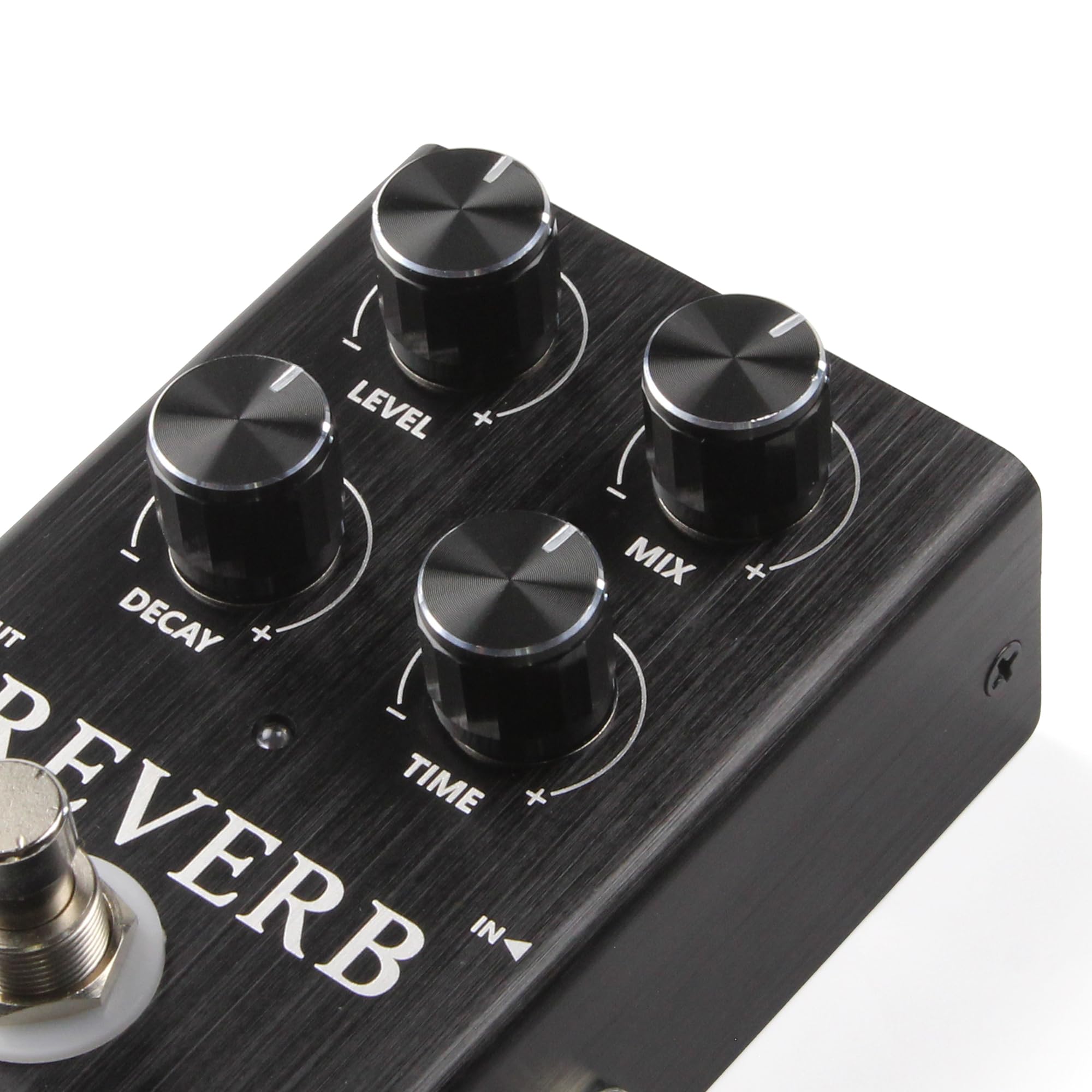 FLEOR Pedal de reverberación de voz analógica, efectos de reverberación ambiental cálidos con decadencia suave, pedal de guitarra True Bypass para guitarra eléctrica, bajo y sintetizador