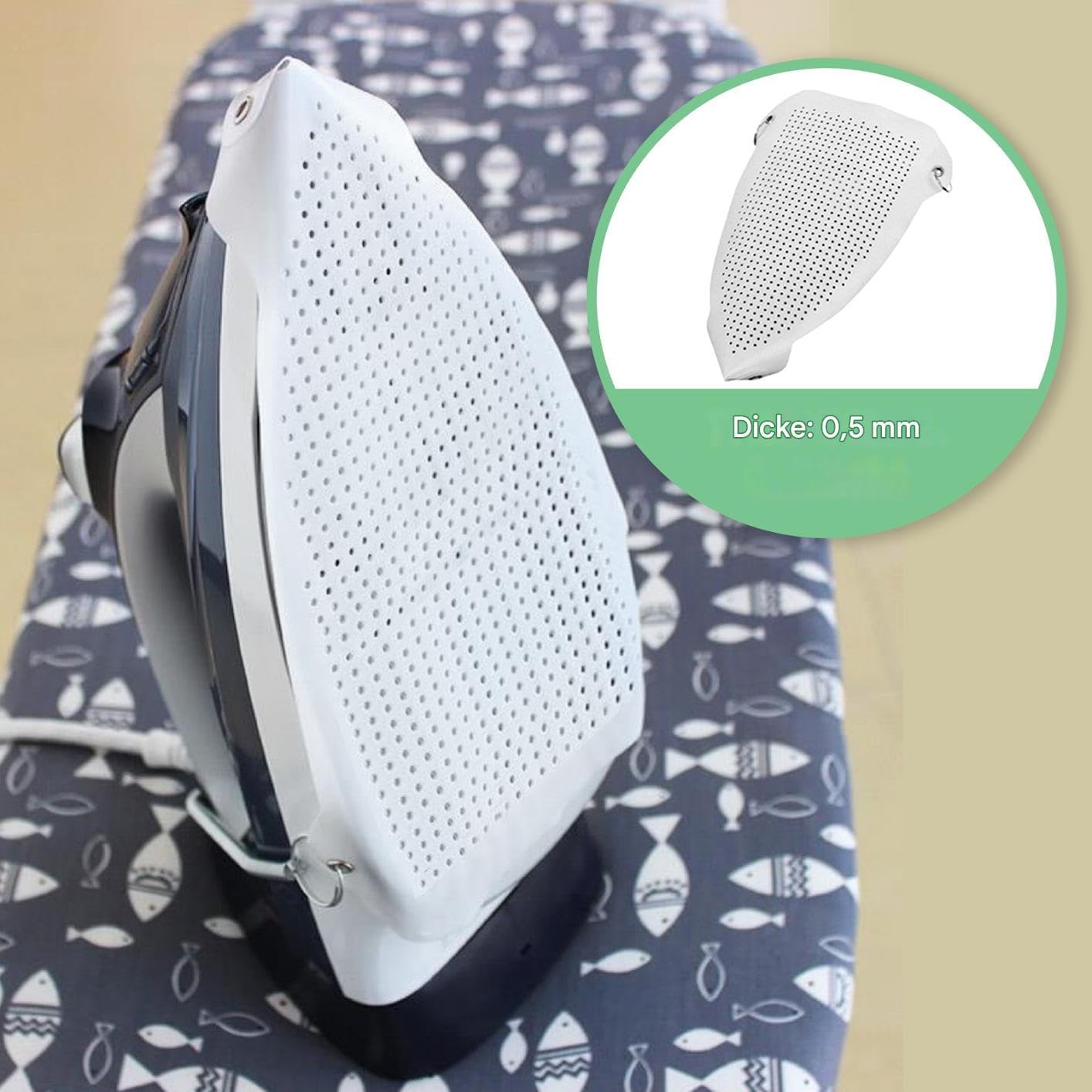 Iron Covers for Ironing, Electric Shoe Cover, Clothes Protector Accessory, Smooth Glide Sole Plate Shield, Heat Resistant Design, 1 Piece, Women, Wife, Friends, Mom, Adults 0.05cm/0.02 Inches,