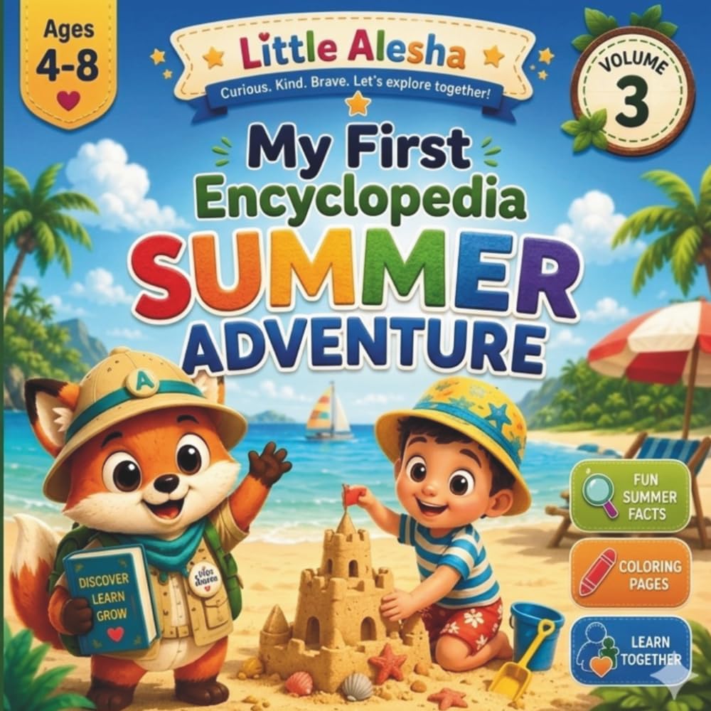 My First Encyclopedia: Summer Adventure (volume 3): Family Activity Workbook with Coloring Pages, Bucket List, Adventure Calendar & Summer Memories (Little Alesha)
