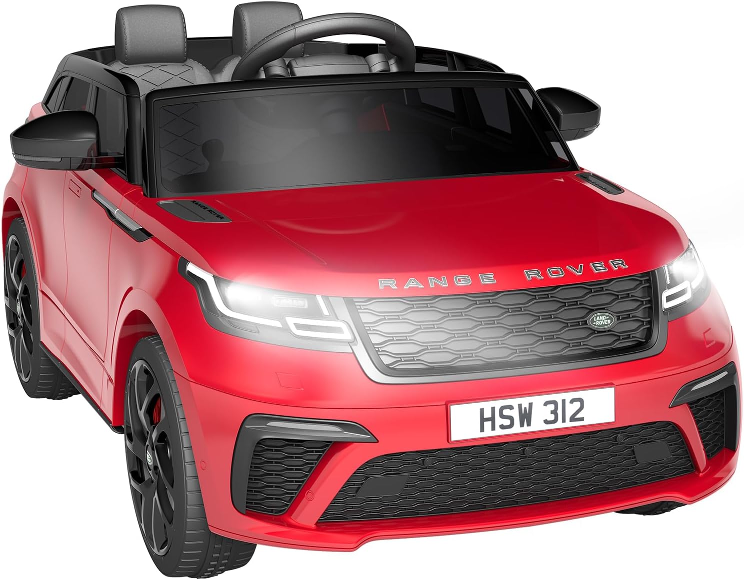 Jojoka Ride on Cars for Kid 4-8, 12V Licensed Land Rover Ride Electric Car for Kids with Parent Remote Control, MP3 Player, Rocking, Pull Rod