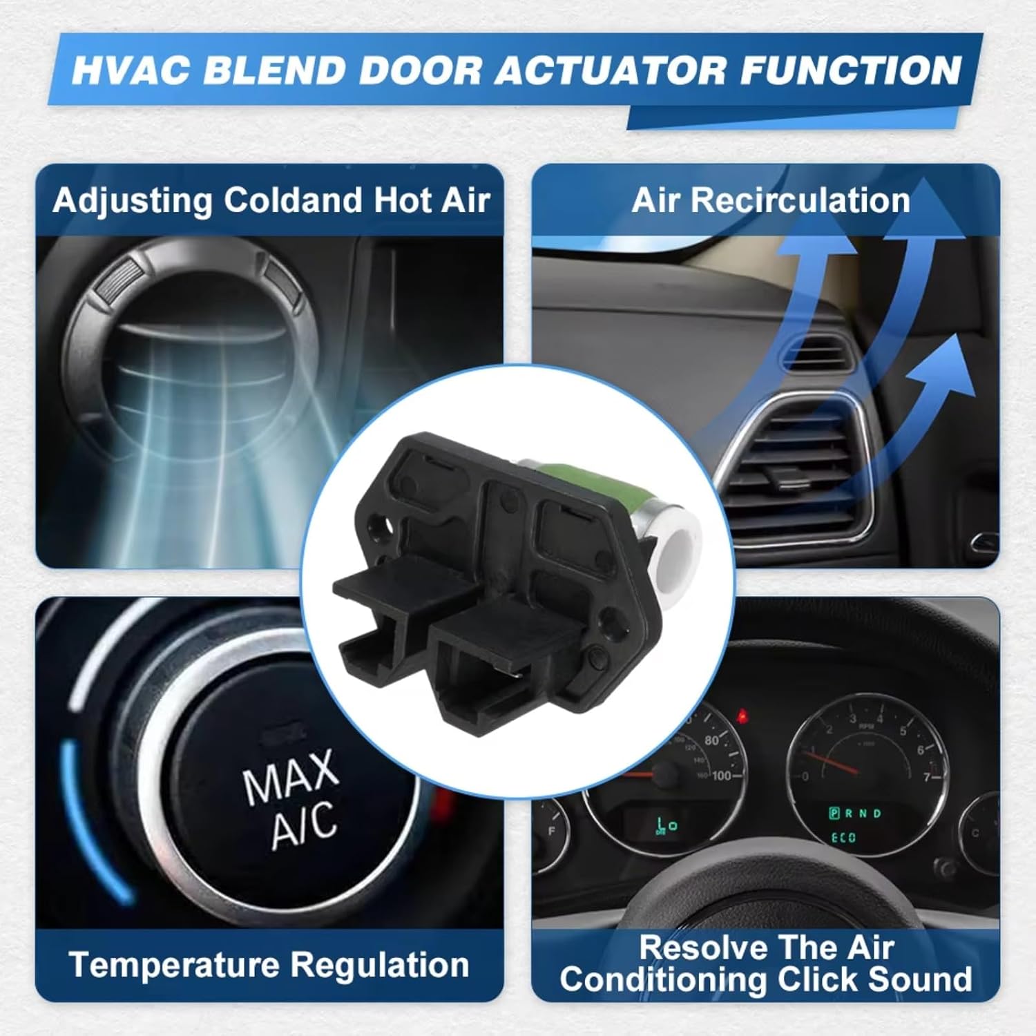 Heater Fan Resistor Blower Compatible with Citroen for Relay 51736774 Radiator Heater Fan Ac Blower Motor Resistor 2Pins 60811737 7535360
