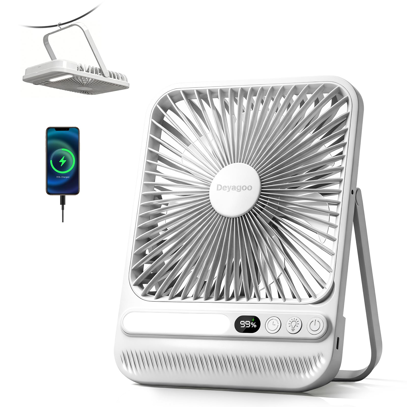 Deyagoo 7-Inch Portable Fan