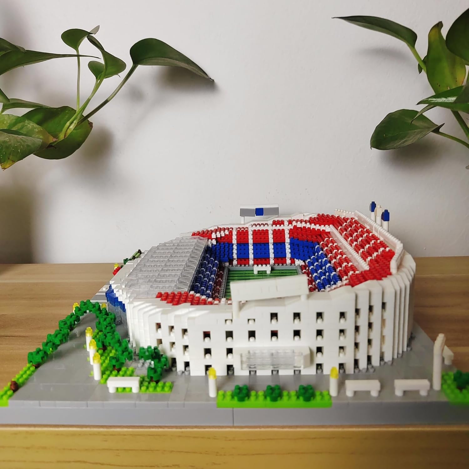 4200+pcs Barcelona Soccer Stadium with Soccer Ball Micro Mini Building Blocks Toy Set Creating an Exclusive Football Field, Proud Exhibits and Gift for Adult Fans, Challenging Artistic Works