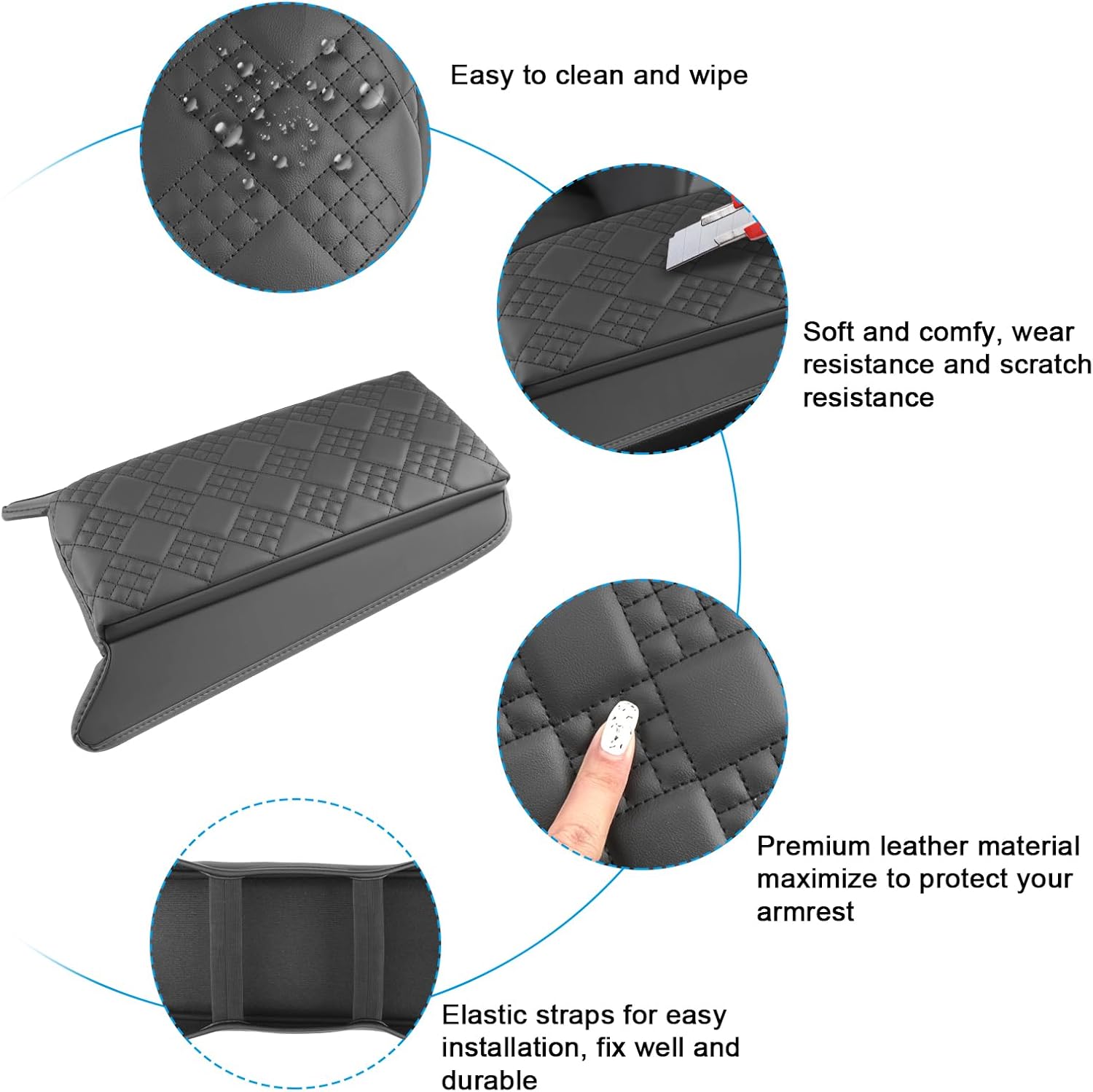 SXCY for 2025 2026 BMW X3 Armrest Cover Pad for 2025 2026 BMW X3 (30 / M50 xDrive) Accessories 2025 2026 X3 Center Console Cover 2025 2026 X3 Middle Console Cover Add Soft Cotton Cushion (Added-Pad)