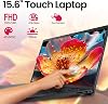 Dell 15 laptop táctil, Intel 10 núcleos i5-1334U (supera a i7-1250U) pantalla FHD IPS antirreflejo de 15.6", laptop empresarial, 20GB RAM y 512GB SSD, Windows 11 Pro de por vida con Copilot IA 5
