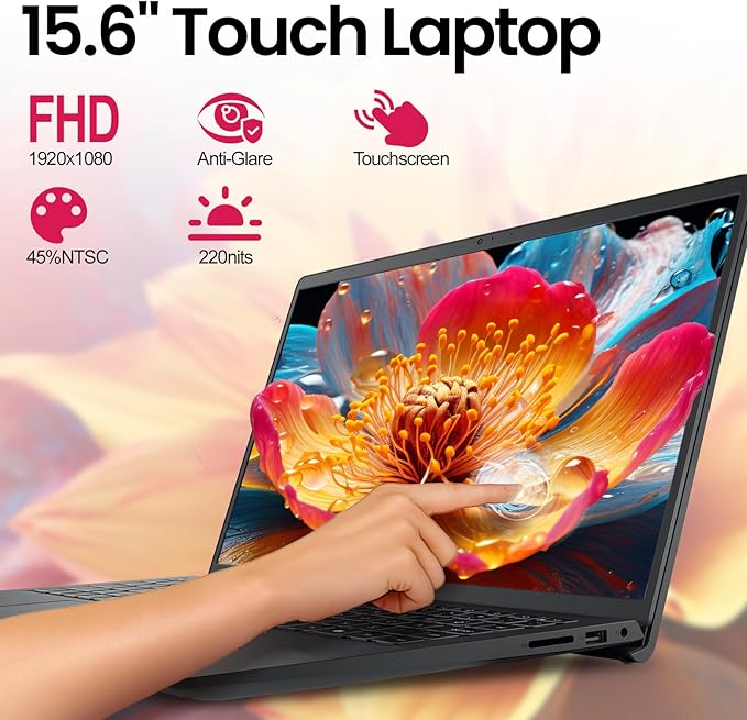 Dell Laptop 15.6" Touchscreen, i5-1334U, 20GB RAM, 512GB SSD, Windows 11 Pro miniatura 3