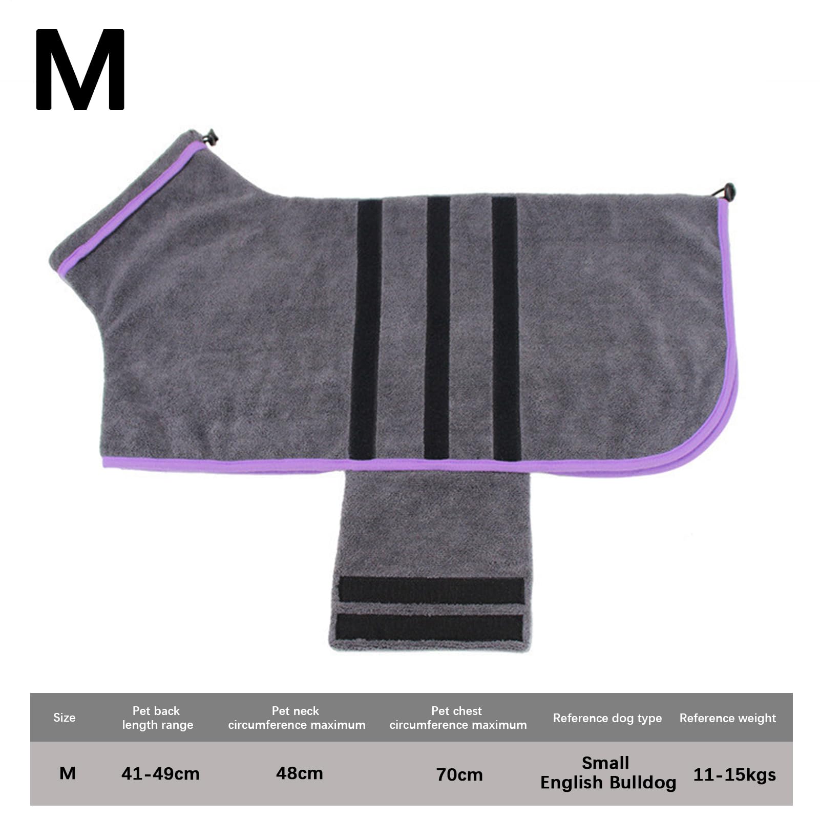 Peignoir Séchant Pour Chien Serviette en Microfibre Douce et Super