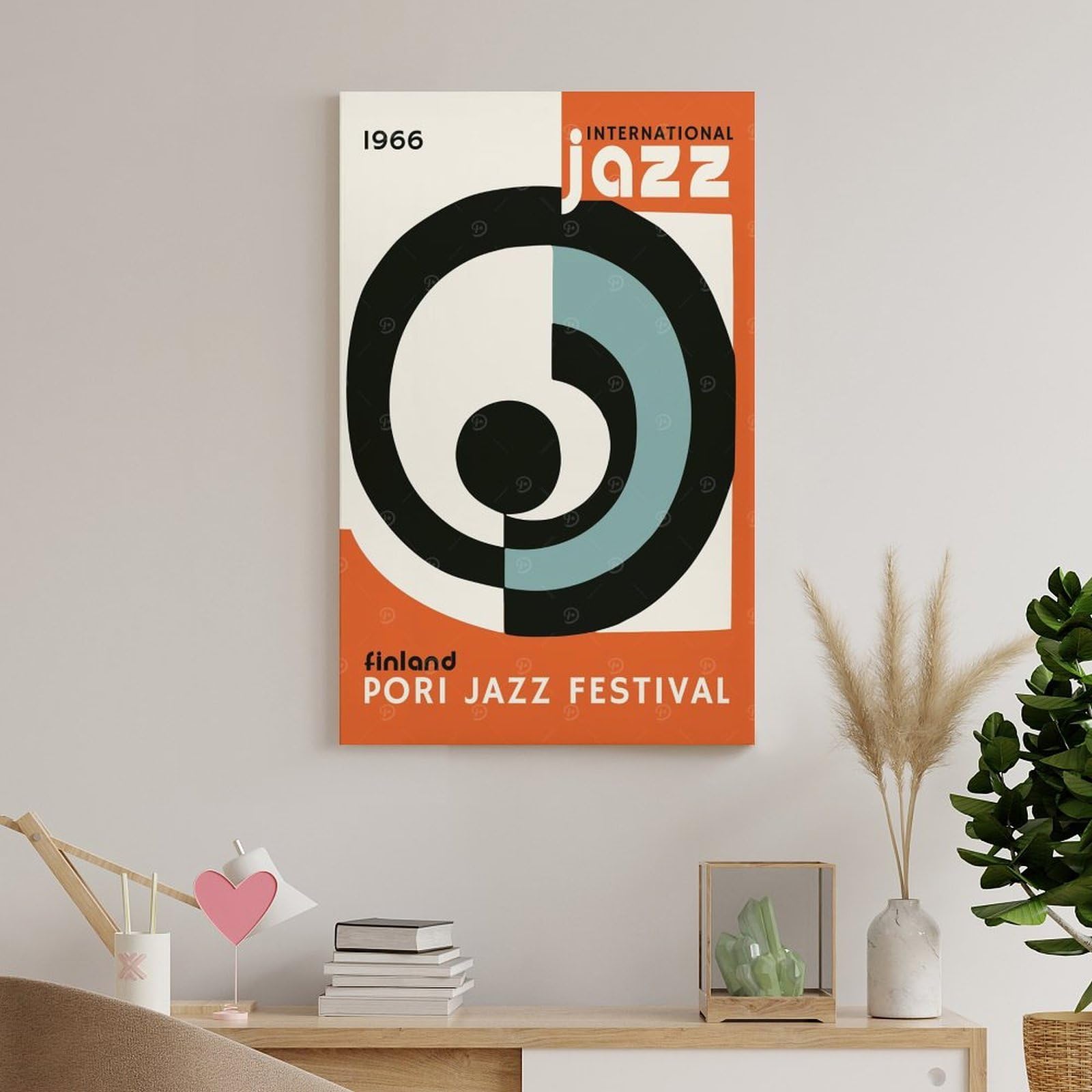 sinyumoney Pori Jazz Music Festival Poster Su Tela, Stampe Artistiche Da Parete, Opere D'arte Moderne Per Soggiorno, Camera Da Letto, Ufficio, Decorazioni Murali 16x24inch(40x60cm)