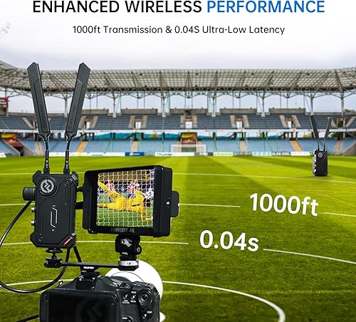 Miniatura 5 de Hollyland Cosmo C1 [oficial] Sistema de transmisión de video HDMI/SDI inalámbrico de 1000 pies 40 ms 1080P 12-20 Mbps 5G receptor transmisor de