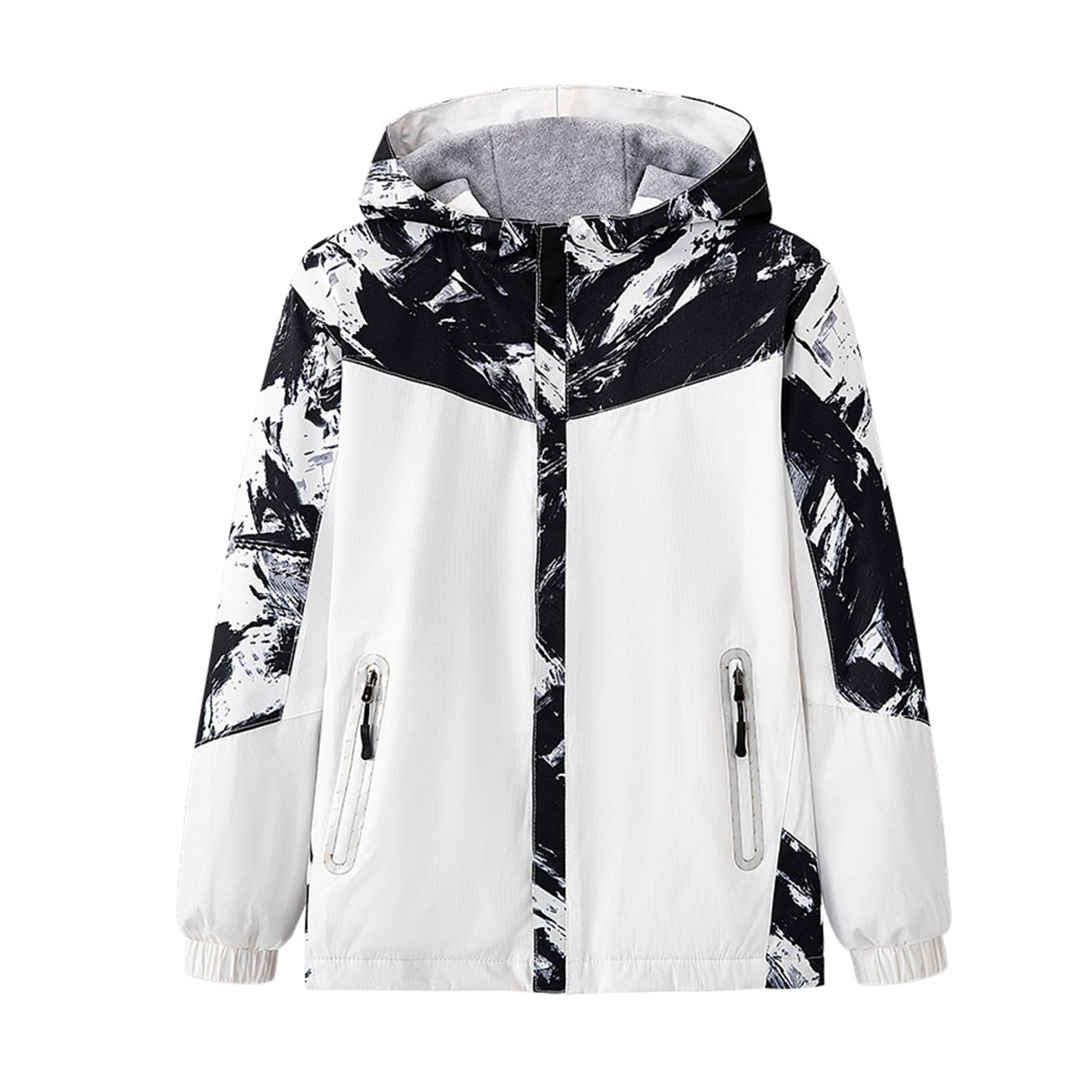 Softshell Enfant Imperméable Veste Polaire Manteaux Garçon Dinosaure Dinosaure Camo Veste de Pluie a Capuche Outdoor Sport Ski Randonnée Veste 3-16 Ans