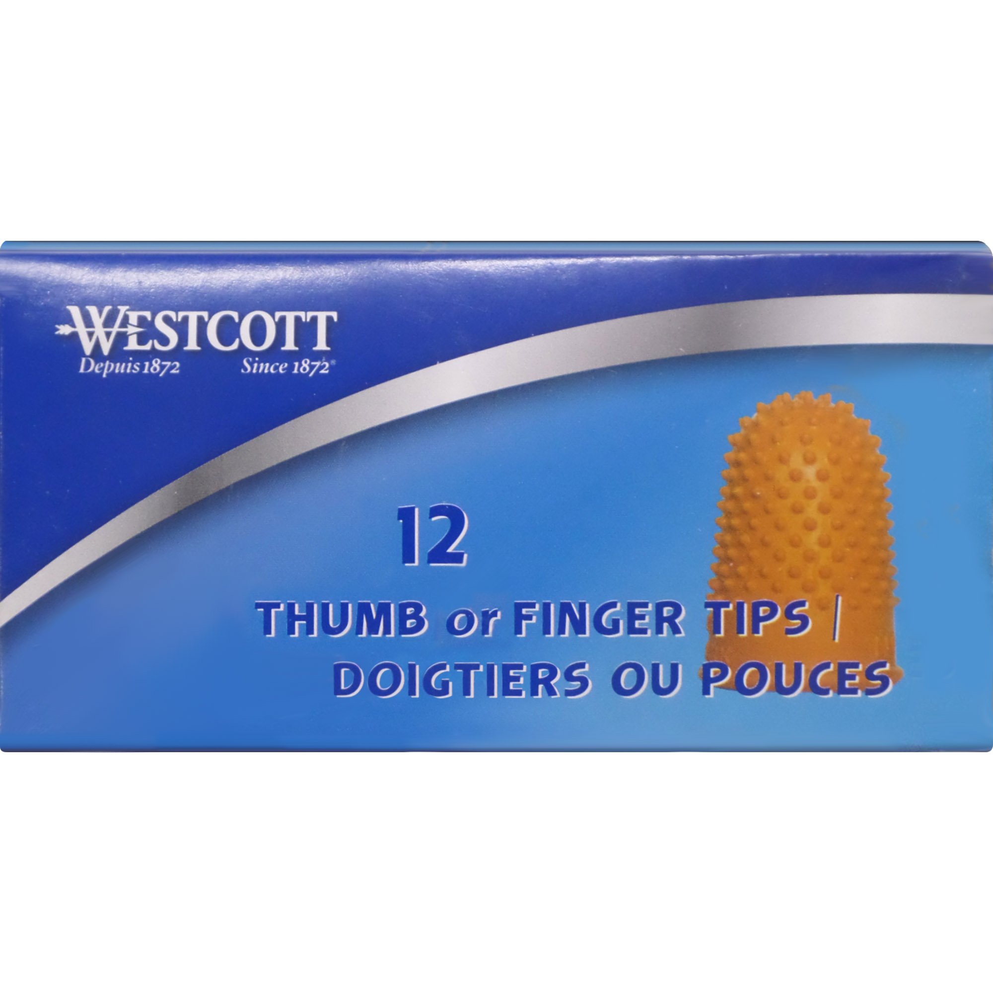 Westcott Acme United ACM00714 Rubber Fingertips(Pack of 12)