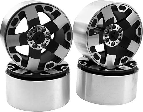 Miniatura 8 de ShareGoo - Neumáticos de goma ShareGoo de 2.2 pulgadas para terreno de barro, súper agarre, neumáticos suaves OD 5.827 in y 2.2 pulgadas, ruedas RC