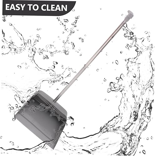 Miniatura 2 de HEALLILY 1 Unidades de recogedor al aire libre Lobby recogedor escoba recogedor y cepillo herramientas de limpieza de habitaciones Pala de basura