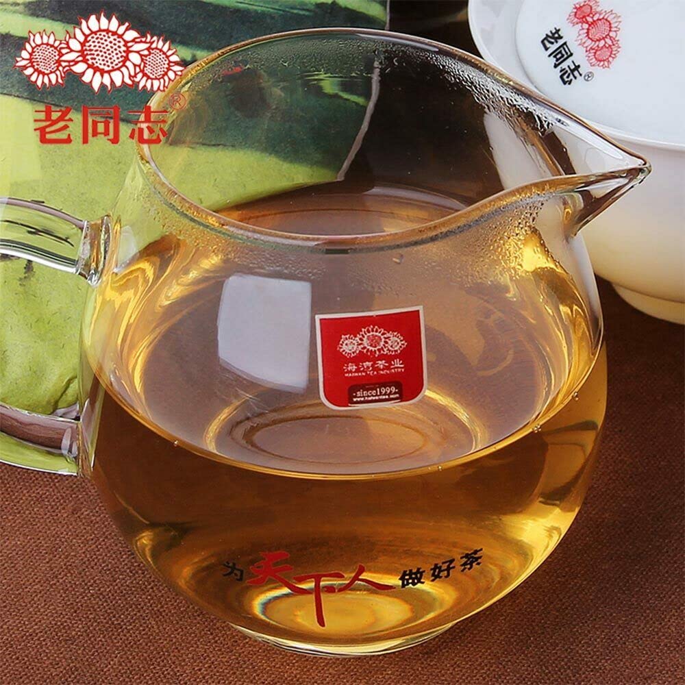 Top Haiwan Puer Tee Pu-erh Tee Kuchen Alte Kameraden "Frühling" Chun Lu Puer Tee 400g
