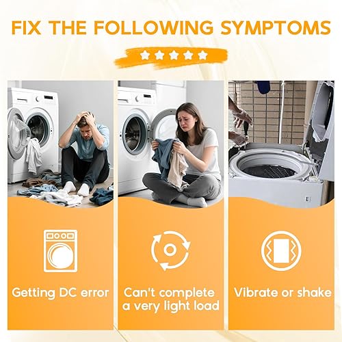 Miniatura 6 de WA50R5200AW WA50R5400AW WA50R5400AW WA50R5400AV WA45T3200AW WA400PJHDWR Varillas de suspensión de arandela, reemplazo DC97-16350C DC97-16350E