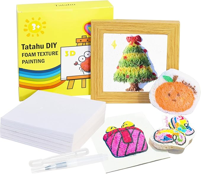 Yamobi 3D Magic Zeichenleinen - 10 Blätter Mit Schwammpinseln Für Kreative Kinder