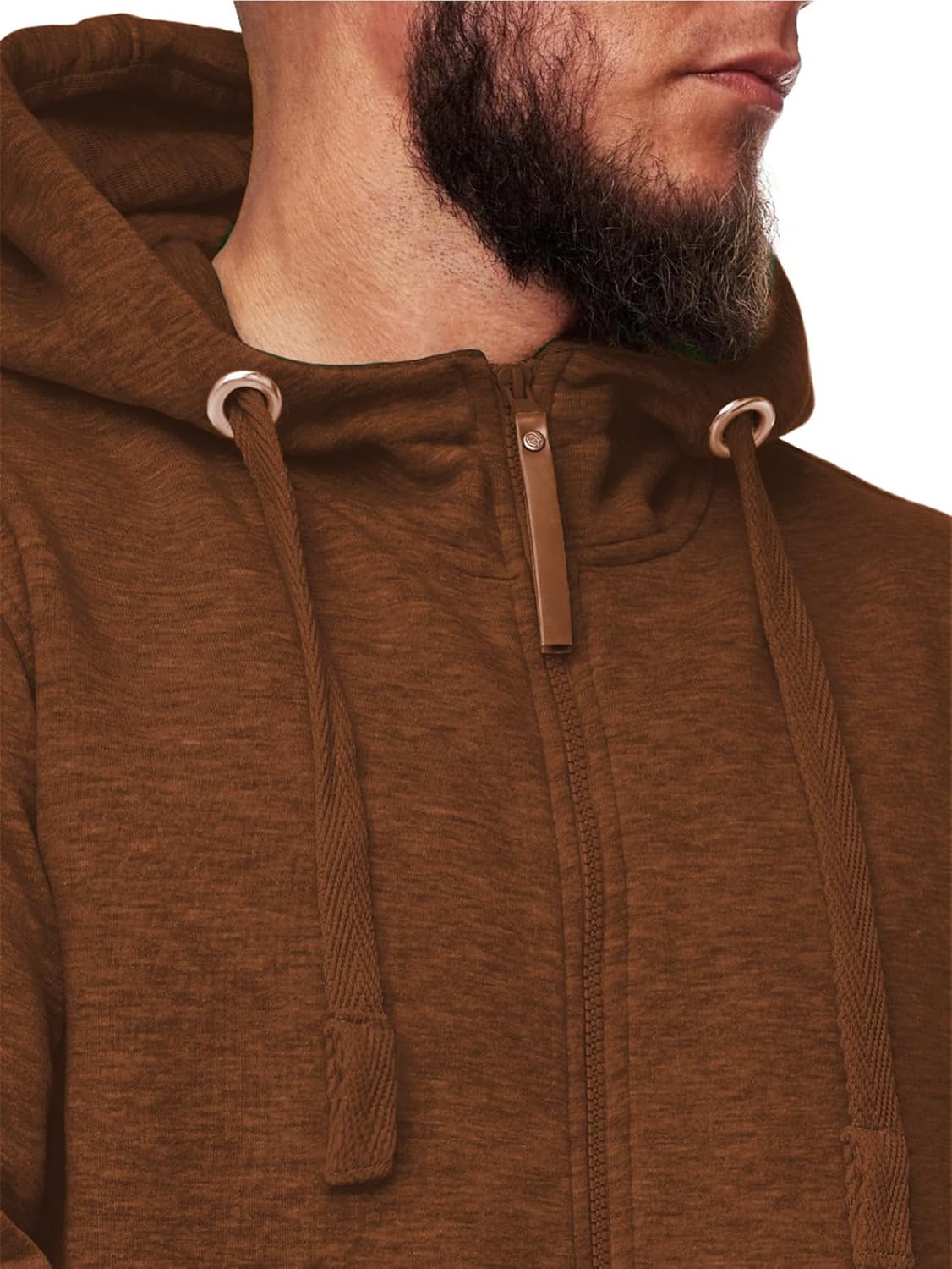 Men's Hooded Tracksuit 2 Pieces Set Zip up Fleece Sweatsuit Casual Outdoor Sports Jogging Suits Set - Image 6