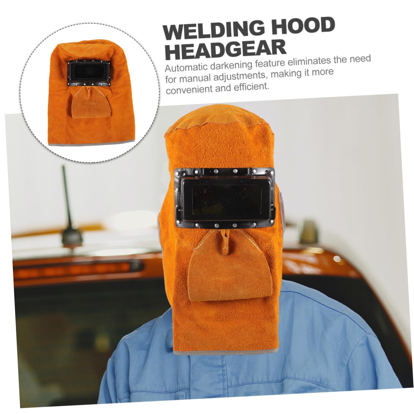 3 Piezas de soldadura Soldador automático oscurecimiento cascos de soldadura llave Sí de cuello para soldadura accesorios para campanas de soldadura Ante vacuno