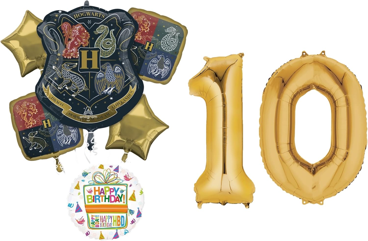 Harry Potter 10th Birthday Party Supplies Balloon Bouquet Decorations