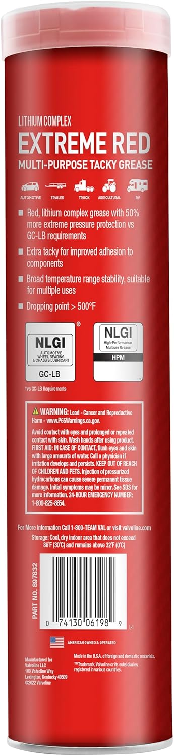 Valvoline VAL Extreme RED 2 GRS 10/14.1 OZ