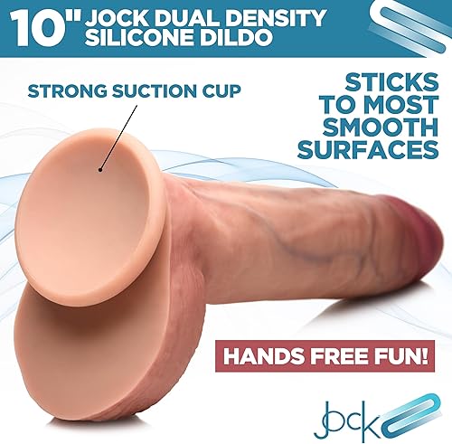 Miniatura 27 de CURVE TOYS Consolador Jock de doble densidad de 6 pulgadas para hombres, mujeres y parejas. Consolador de silicona de alta calidad ultra realista