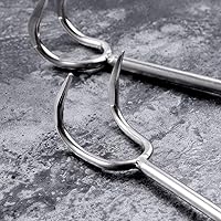 Vista 8 de UPKOCH Gancho ergonómico multifunción para barbacoa de acero inoxidable duradero para voltear y manipular fácilmente el cerdo y el pescado
