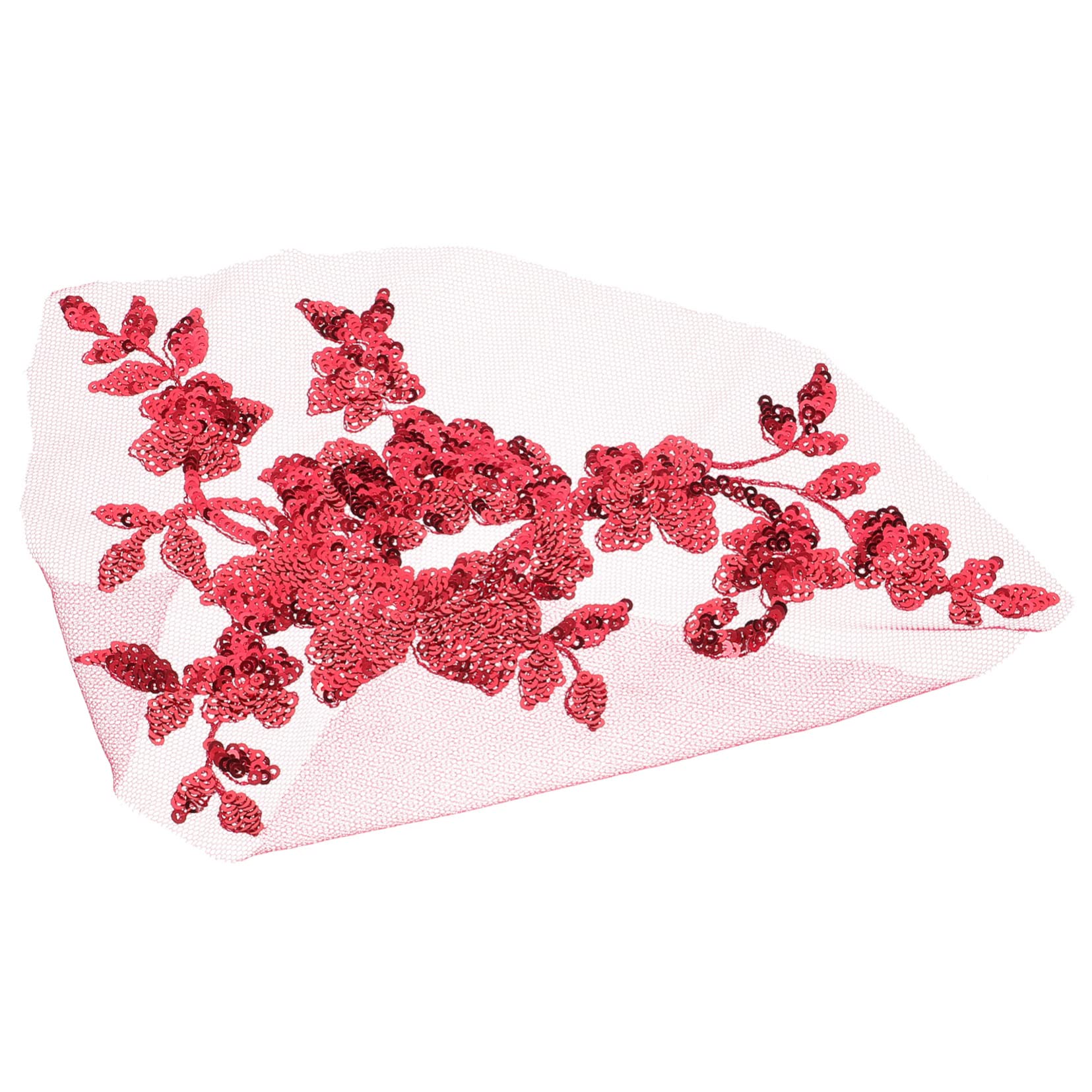 Aplicaciones para ropa, Parches bordados de tela flores, apliques florales encaje con parche hierro 2 piezas