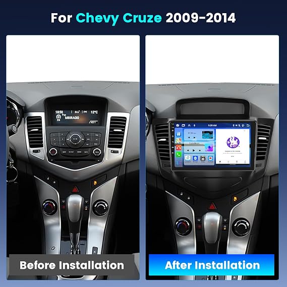 [Fuluku] 8Core 4+64GB 9 Android 15 Car Radio for Chevy Cruze 2009-2015