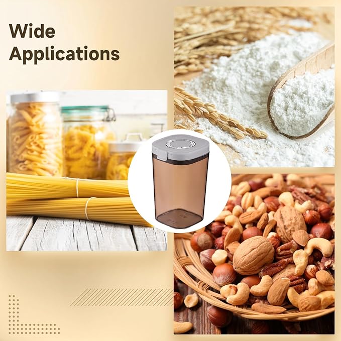 Contenedor Hermético para Alimentos 1.8L, Color Té, con Cuchara Medidora miniatura 6