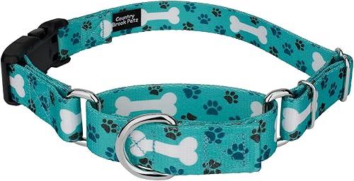 Country Brook Petz - Oh My Dog Martingale con hebilla de lujo (58 pulgadas, pequeño)