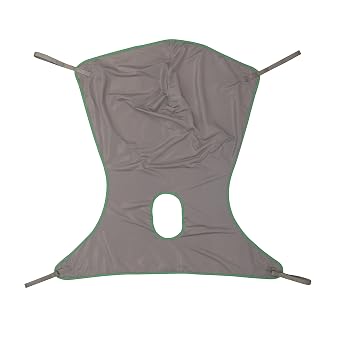 Invacare Comfort Sling for Patient Lifts with Commode Opening, Large, Polyester, 2451094