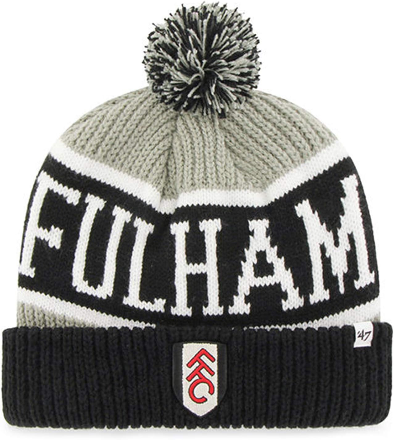 Fulham FC Football Bobble Beanie Hat
