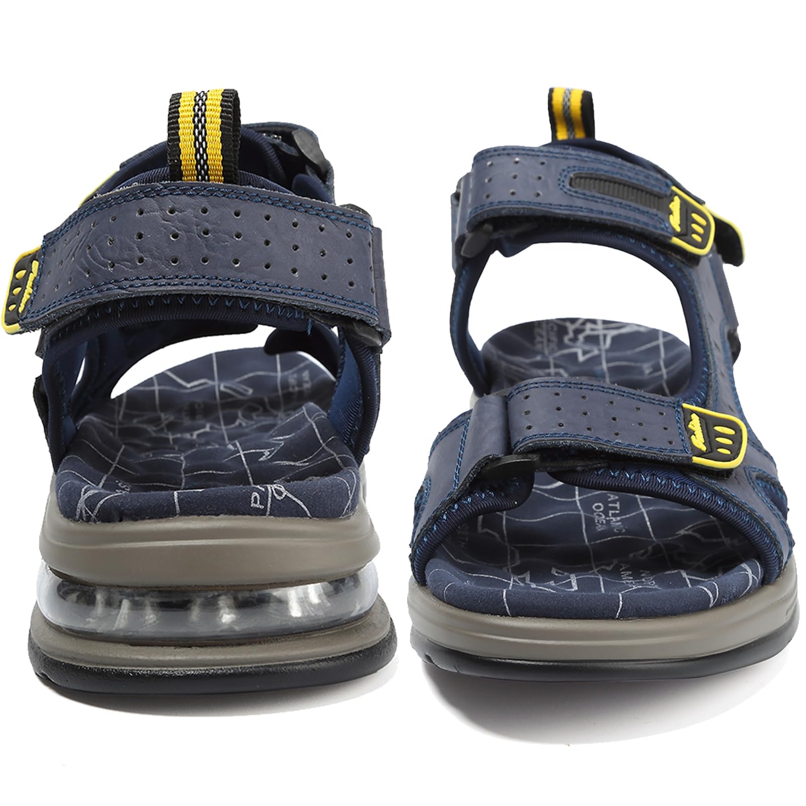 Lvptsh Sandali Sportivi Uomo Cuoio Estivi Trekking Sandali da Mare All'aperto Spiaggia Pescatore Antiscivolo