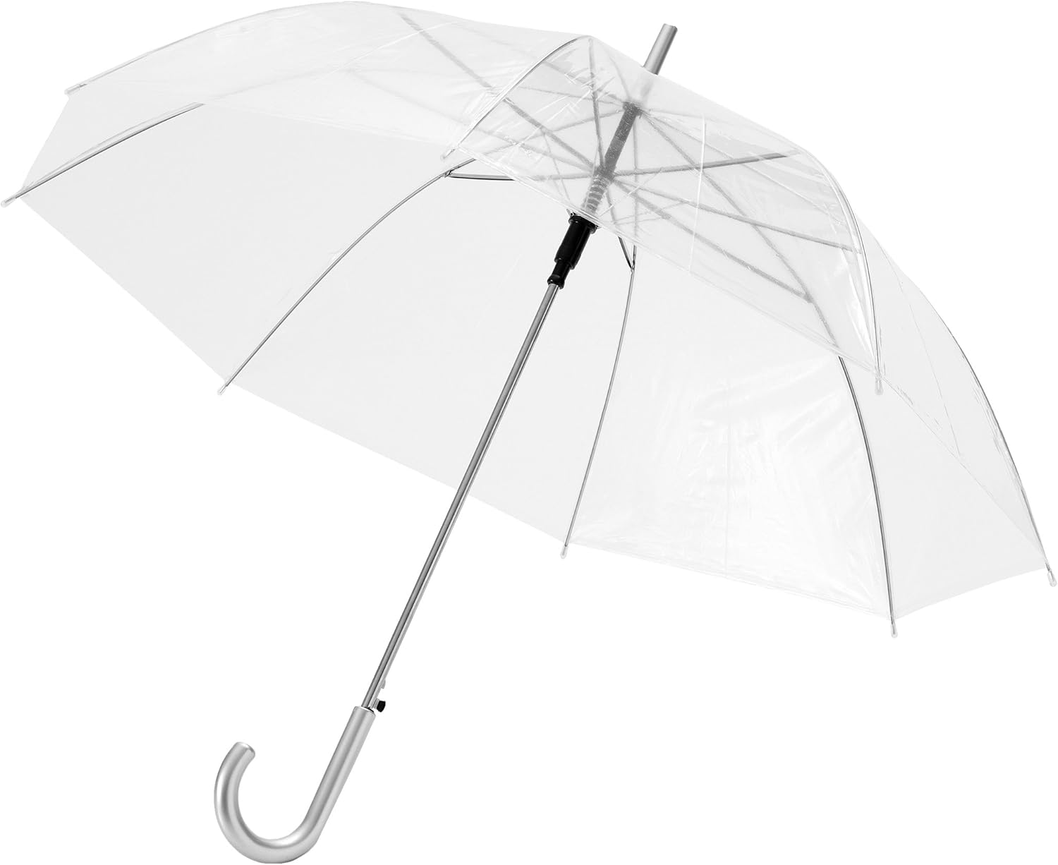 Bullet 23in Kate Transparent Automatic Umbrella (Pack of 2) (32.7 x 38.6 inches) (Transparent White)