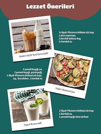 Plantero Hazelnut Milk Concentrate (250Gr, 100% Hazelnut, Sugar-Free, 6 Liters of Milk)