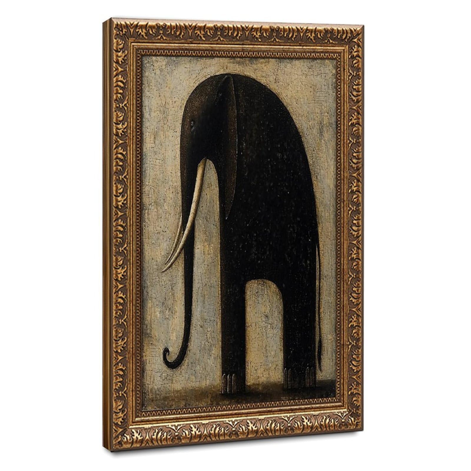 Bareronor Abstract Elephant Poster Canvas Poster Bedroom Decor Landscape Office Room Decor Gift 20" L X 30" W